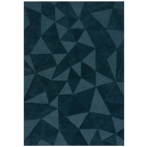 Tapis De Salon Moderne Sherd En Laine - Bleu Turquoise - 200x290 Cm