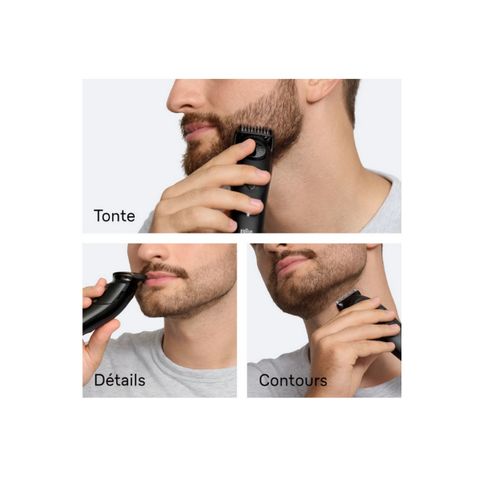 Tondeuse à Barbe Réchargeable Étanche Noir - Bt5520