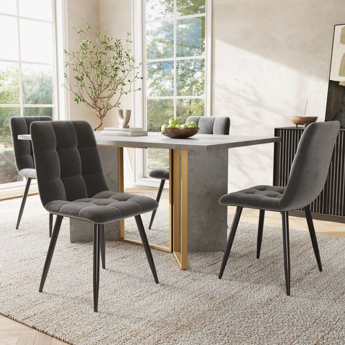 Table à Manger Moderne,70 X 119 Cm Ciment