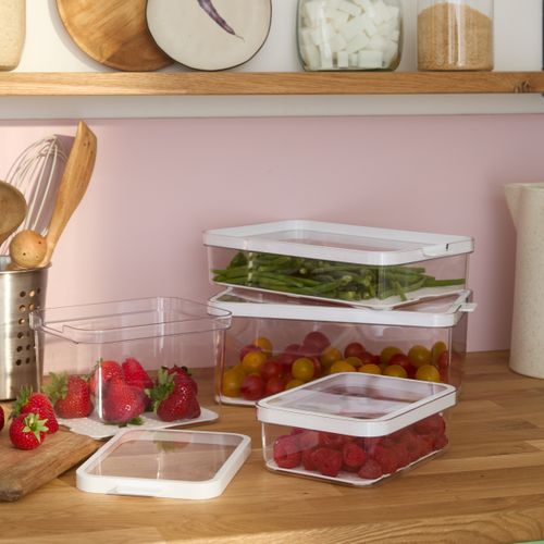 Boîte de rangement 4,65L  Blanc / Transparent