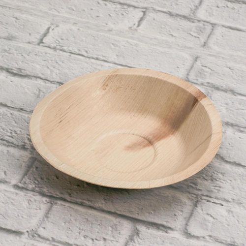 Assiette Creuse En Feuille De Palmier 18 Cm - Sdg Lot De 100