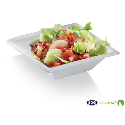 Assiette Creuse En Pulpe De Cellulose Elégance 450 Ml - Sdg - Lot De 500