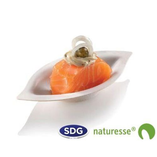 Mini Assiette Pulpe De Cellulose Finger Food 12,8x6,5 Cm - Sdg - Lot De 600