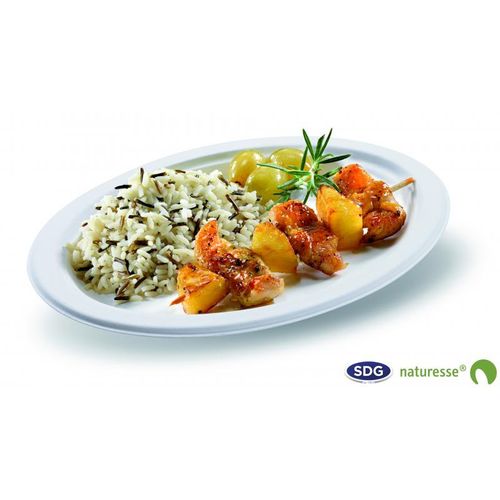 Assiette Jetable Pulpe De Cellulose 26x19 Cm - Sdg - Lot De 500