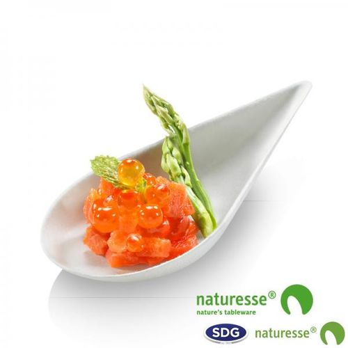 Mini Assiette Goutte Pulpe De Cellulose Finger Food 10x5 Cm - Sdg - Lot De 2400