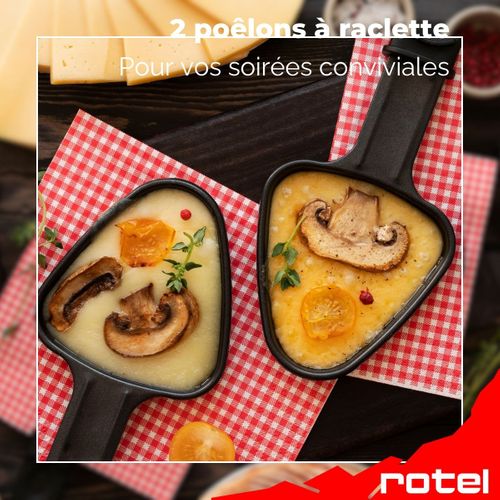 Lot De 2 Poêlons à Raclette Triangulaires