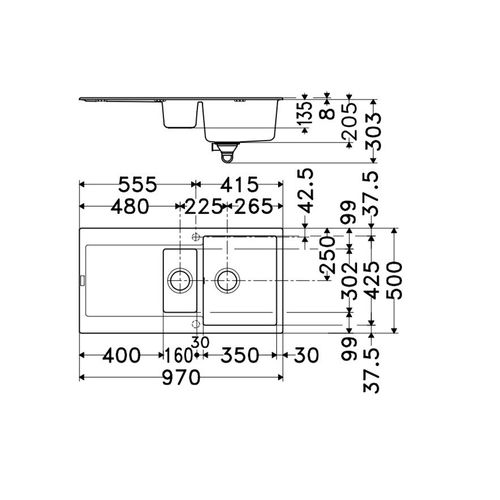Evier à Encastrer 1 Bac Et Demi Franke Maris Fragranit Avec Vidage Manuel Blanc Artic