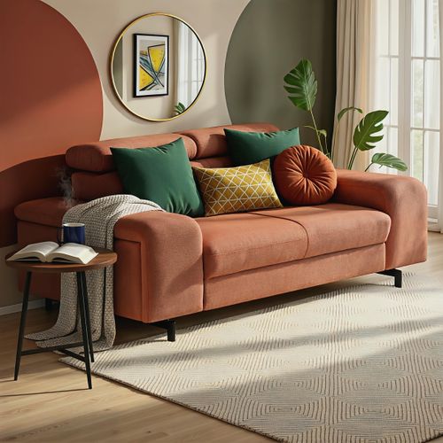 Canapé 2,5 places EMMA rimini orange