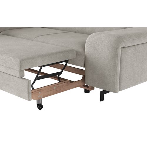 Canapé d'angle convertible EMMA gauche rimini beige