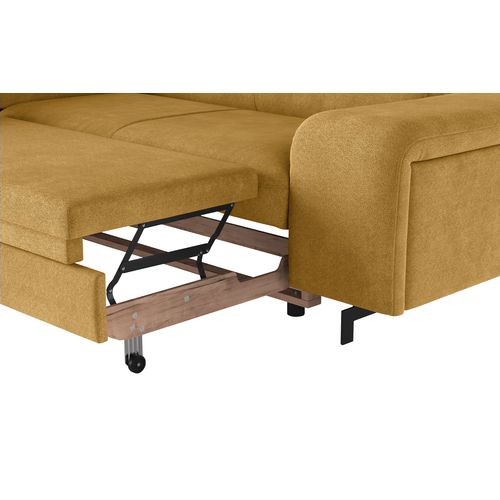 Canapé d'angle convertible EMMA gauche rimini jaune