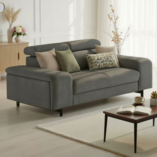 Canapé 2,5 places EMMA orlando acier