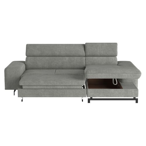 Canapé d'angle convertible EMMA droit orlando sable