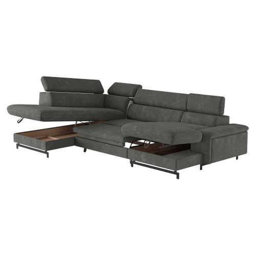 Canapé panoramique EMMA terminal à gauche orlando béton