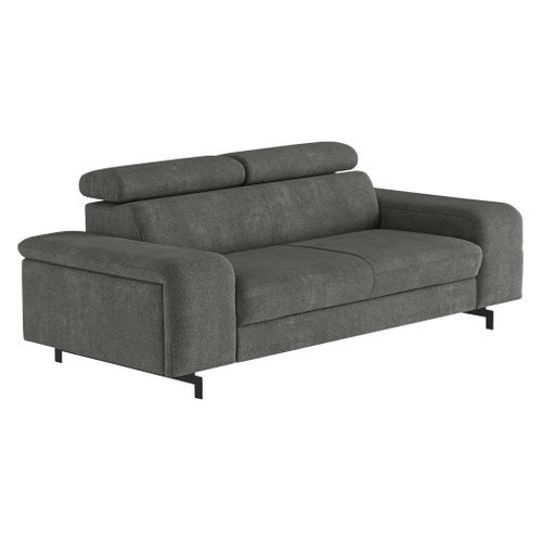 Canapé reposse pieds 3 places EMMA orlando acier