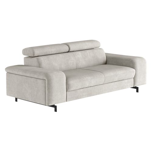 Canapé reposse pieds 3 places EMMA rimini beige