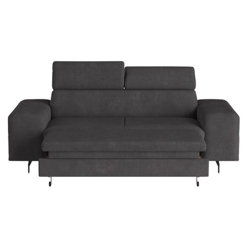 Canapé reposse pieds 3 places EMMA rimini noir