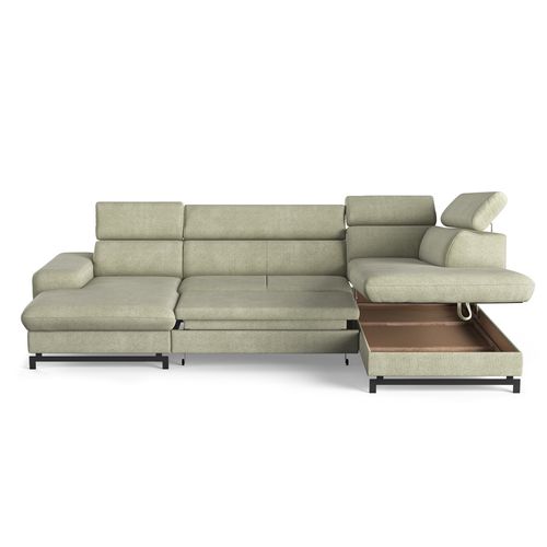 Canapé panoramique EMMA terminal à droite orlando vert