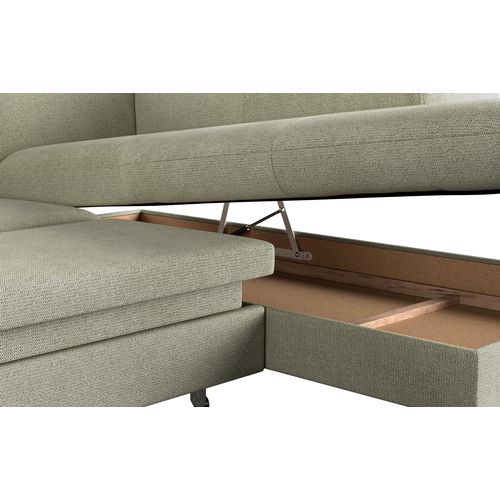 Canapé panoramique EMMA terminal à droite orlando vert