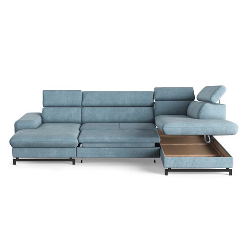 Canapé panoramique EMMA terminal à doite orlando turquoise