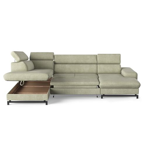 Canapé panoramique EMMA terminal à gauche orlando vert