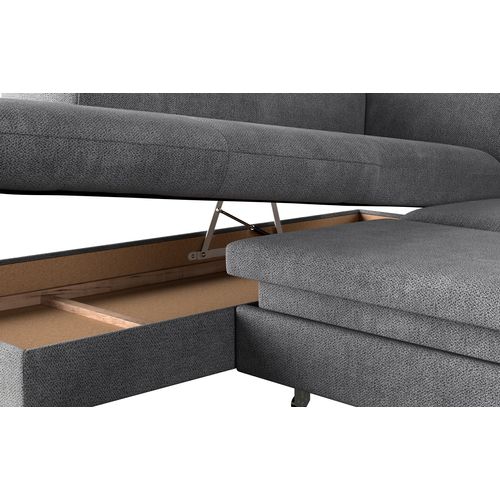 Canapé panoramique EMMA terminal à gauche tissu orlando pale