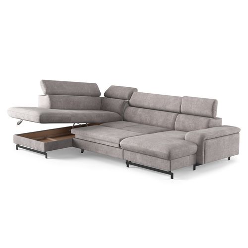 Canapé panoramique EMMA terminal à gauche orlando taupe