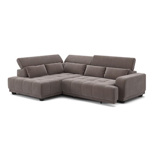 Canapé d'angle relax gauche ELIOTT tissu expresso