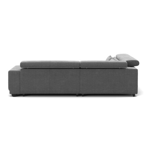 Canapé d'angle relax gauche ELIOTT tissu anthracite