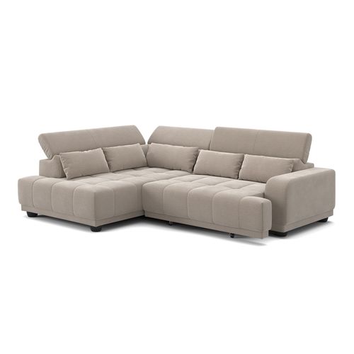 Canapé d'angle relax gauche ELIOTT tissu naturel