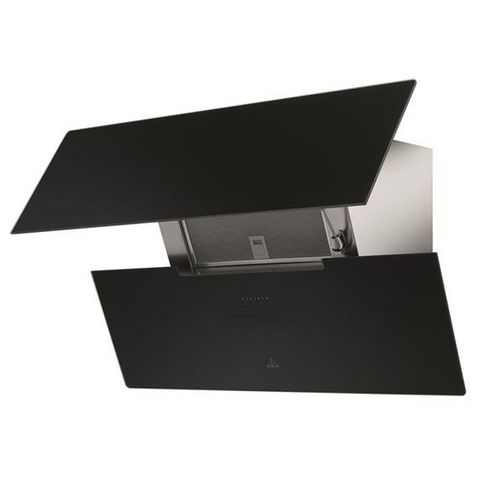 Hotte Décorative Inclinée 80cm 590m3/h Noir - 6989541