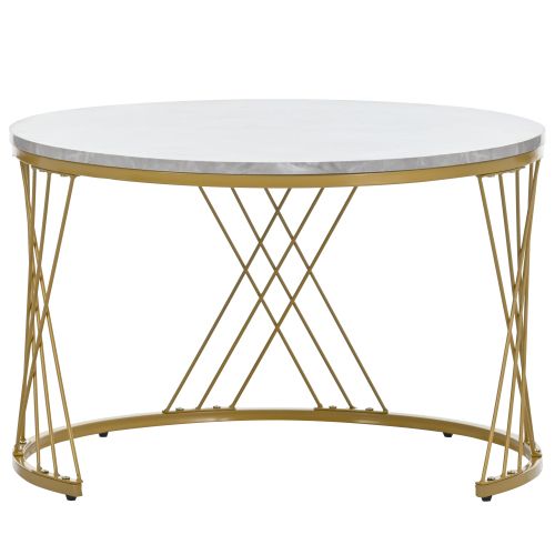 Ensemble De Tables Basses Empilables En Mdf Blanc Et Gris, 70 X 70 X 45 Cm / 45 X 45 X 40 Cm