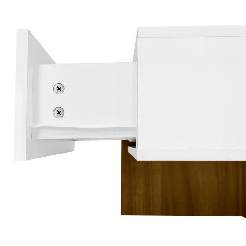 Table Basse - Finition Brillante, 4 Tiroirs, Design Unique à Motifs Et Couleurs, 78 Cm