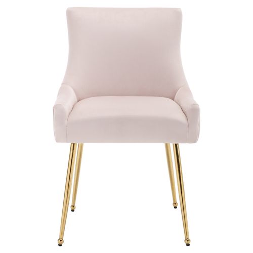 Set De 6 Chaises De Salle à Manger Avec Rayures Verticales, Rose