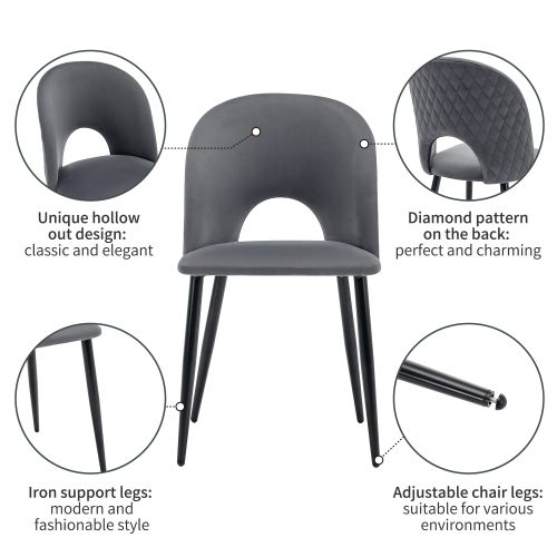 Ensemble De Salle à Manger (117×68 Cm), Table Rectangulaire Moderne Avec 4 Chaises