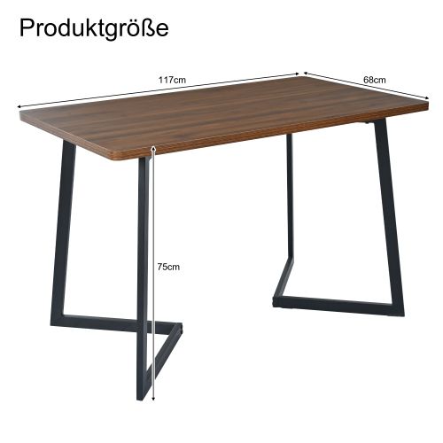 Ensemble De Salle à Manger 5 Pièces, Table En Mdf Beige