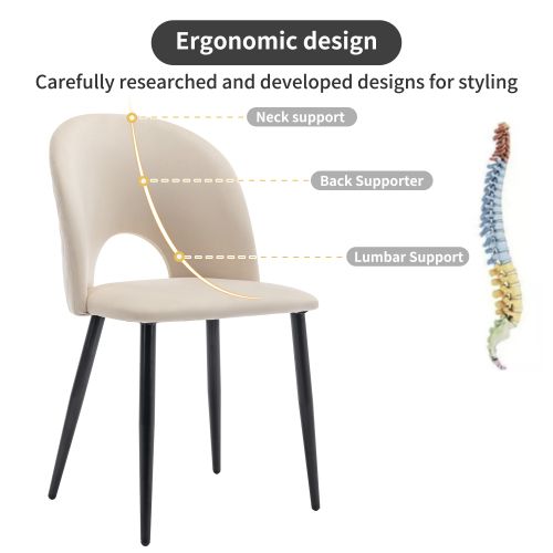 Ensemble De Chaises De Salle à Manger (6 Pièces), Chaise Rembourrée Design Avec Dossier