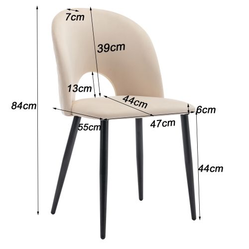 Ensemble De Chaises De Salle à Manger (6 Pièces), Chaise Rembourrée Design Avec Dossier