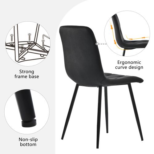 Ensemble De Salle à Manger (table Rectangulaire 117×68 Cm Avec 4 Chaises)