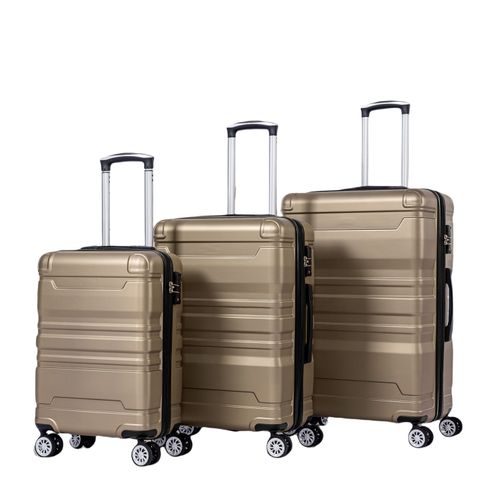 Set De Valises Rigides Avec Serrure Tsa Et Roues Universelles, Extensible, Poignée Latérale 3 Pièces