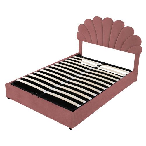 Lit Rembourré 140 X 200 Cm, Tête De Lit Fleurie Avec Sommier, Tête De Lit Réglable En Hauteur