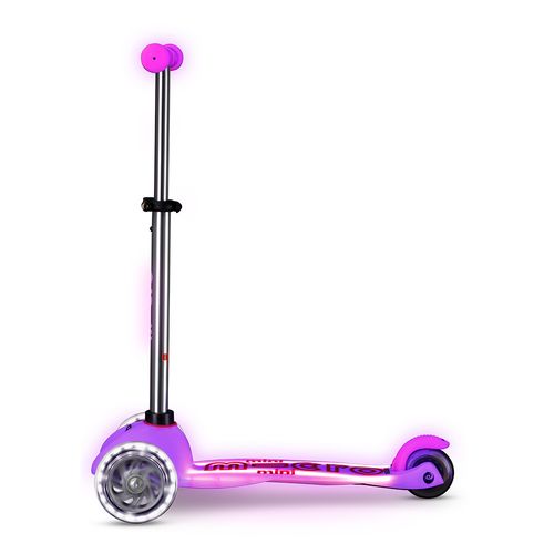 Trottinette Mini Deluxe Glow LED Plus Rose