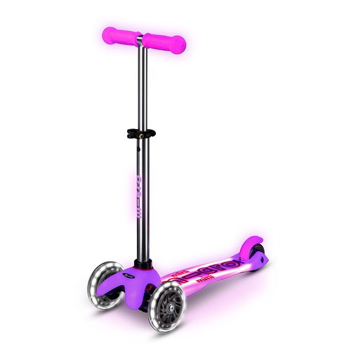 Trottinette Mini Deluxe Glow LED Plus Rose