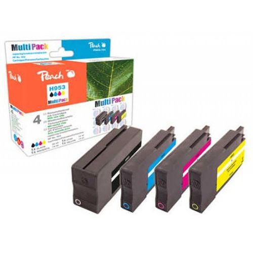 Peach 319950 Cartouche D'encre Original Noir, Cyan, Magenta, Jaune