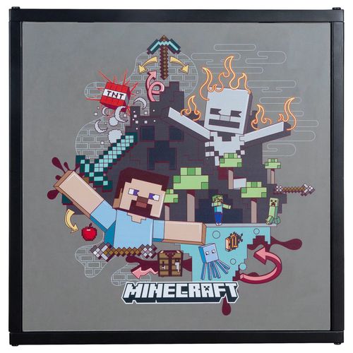 Table De Chevet Avec Plateau Amovible Noir Minecraft