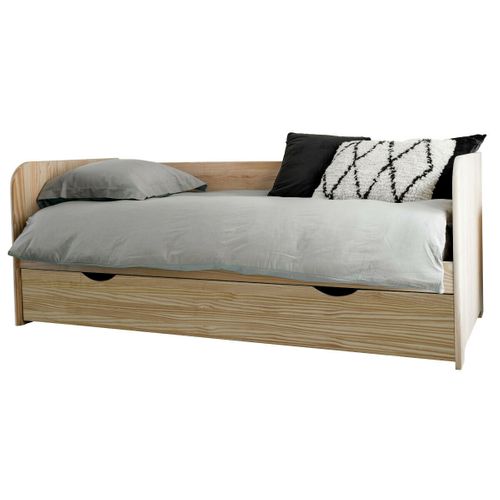 Lit Gigogne Java Bois Naturel 80x200 Cm