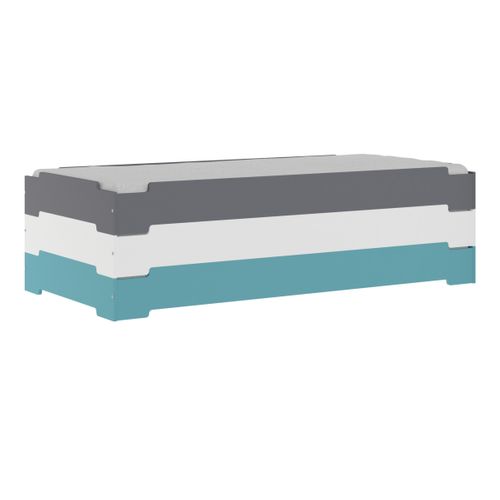 Lit Empilable Stack Gris 90x190 Cm