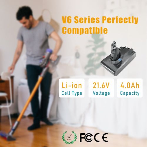 Batterie Pour Dyson Aspirateurs V6, Avec 2 Filtres