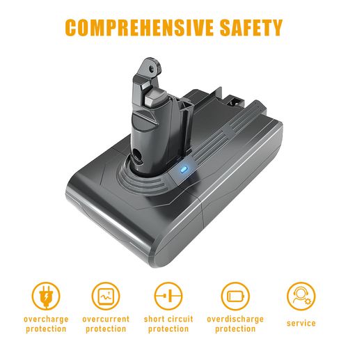 Batterie Pour Dyson Aspirateurs V6, Avec 2 Filtres