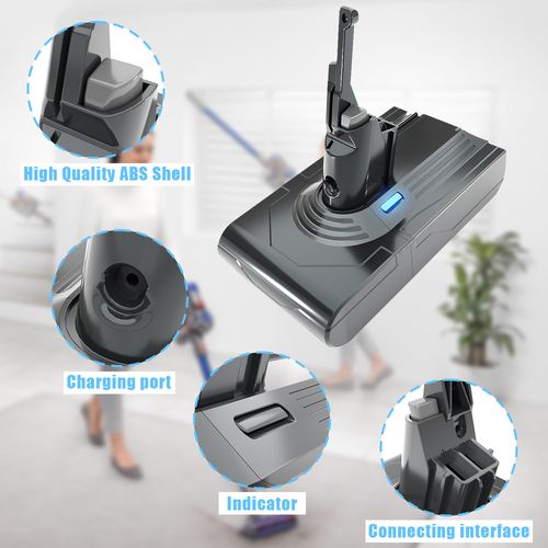 Batterie Pour Dyson Aspirateurs V8 Sv10, Avec 2 Filtres