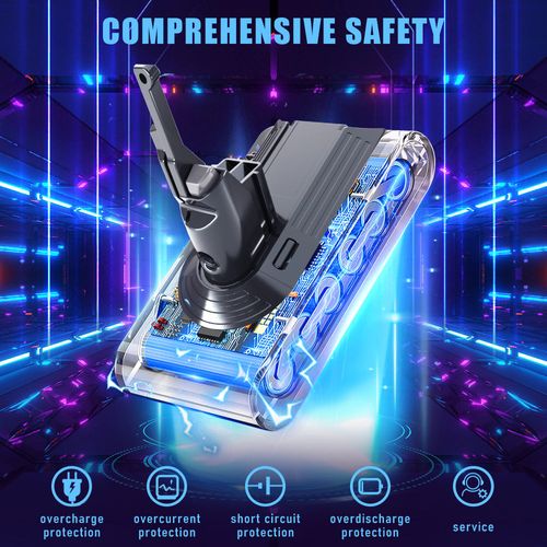 Batterie Pour Dyson Aspirateurs V8 Sv10, Avec 2 Filtres